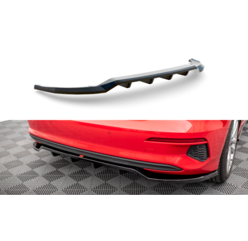 Maxton Design Maxton Design Central Rear Splitter (with vertical bars) Audi A3 Sportback 8Y