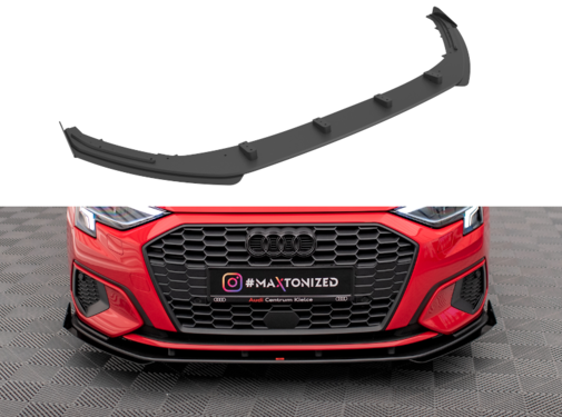 Maxton Design Maxton Design Street Pro Front Splitter + Flaps Audi A3 8Y