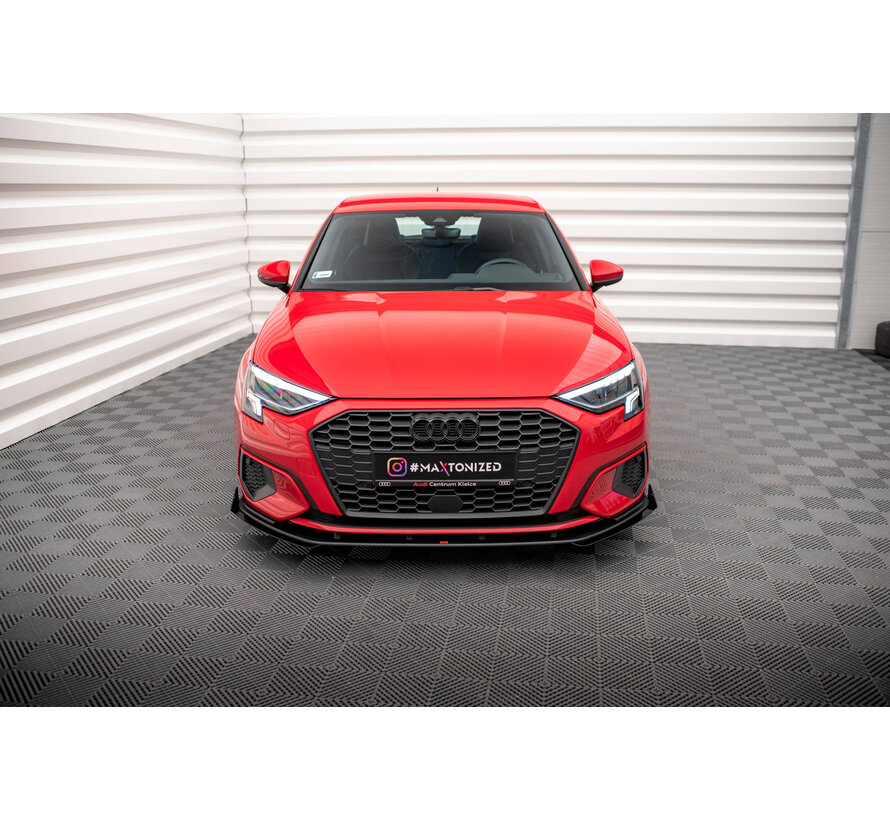 Maxton Design Street Pro Front Splitter + Flaps Audi A3 8Y