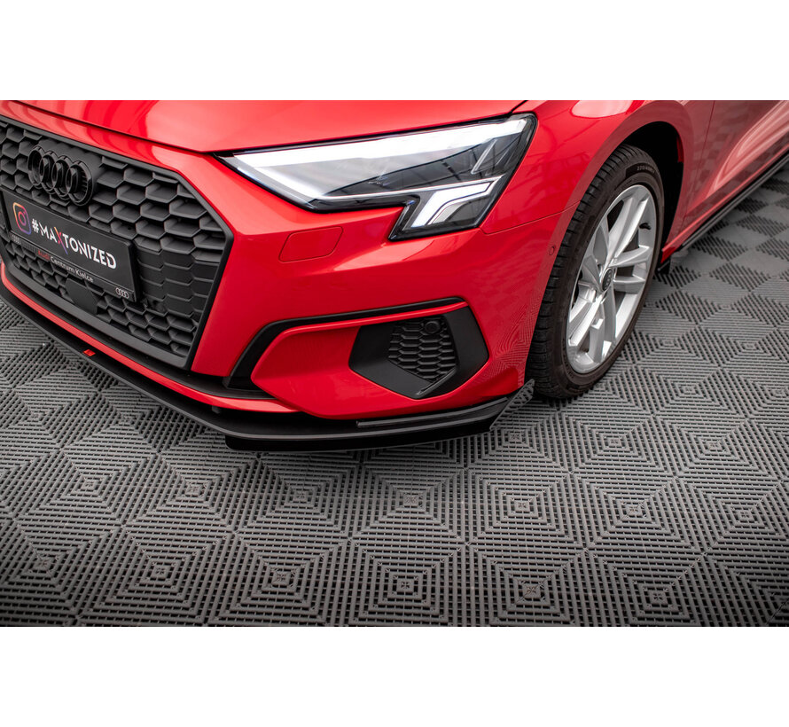 Maxton Design Street Pro Front Splitter + Flaps Audi A3 8Y