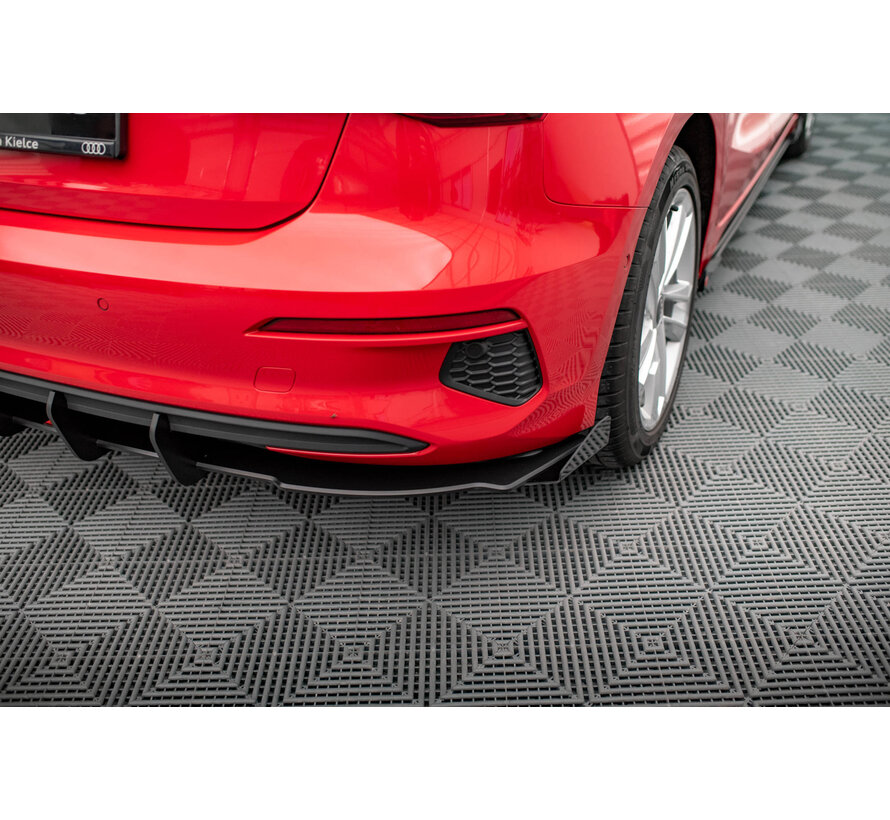 Maxton Design Street Pro Rear Valance + Flaps Audi A3 Sportback 8Y