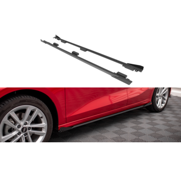 Maxton Design Maxton Design Street Pro Side Skirts Diffusers + Flaps Audi A3 8Y