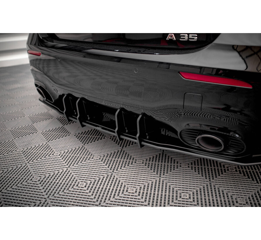 Maxton Design Street Pro Rear Diffuser Mercedes A35 AMG Hatchback Aero Pack W177