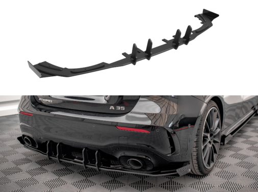 Maxton Design Maxton Design Street Pro Rear Valance + Flaps Mercedes A35 AMG Hatchback Aero Pack W177