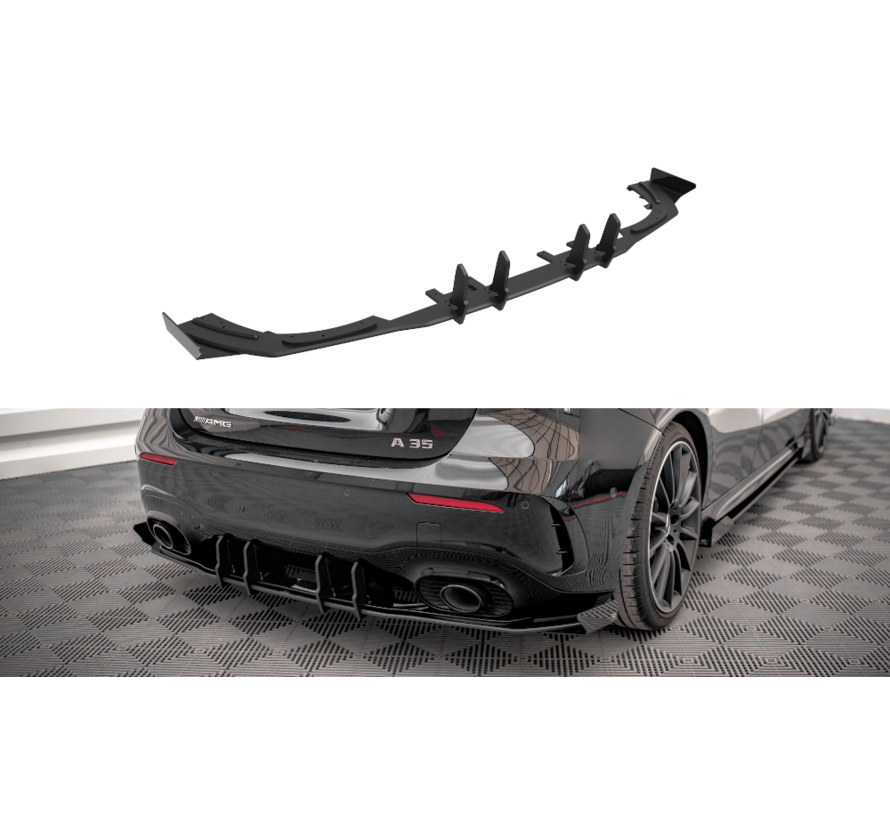 Maxton Design Street Pro Rear Valance + Flaps Mercedes A35 AMG Hatchback Aero Pack W177