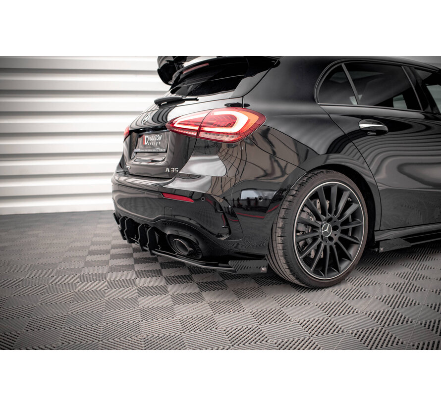 Maxton Design Street Pro Rear Valance + Flaps Mercedes A35 AMG Hatchback Aero Pack W177