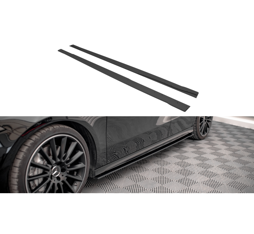 Maxton Design Street Pro Side Skirts Diffusers Mercedes A35 AMG / AMG-Line Aero Pack W177