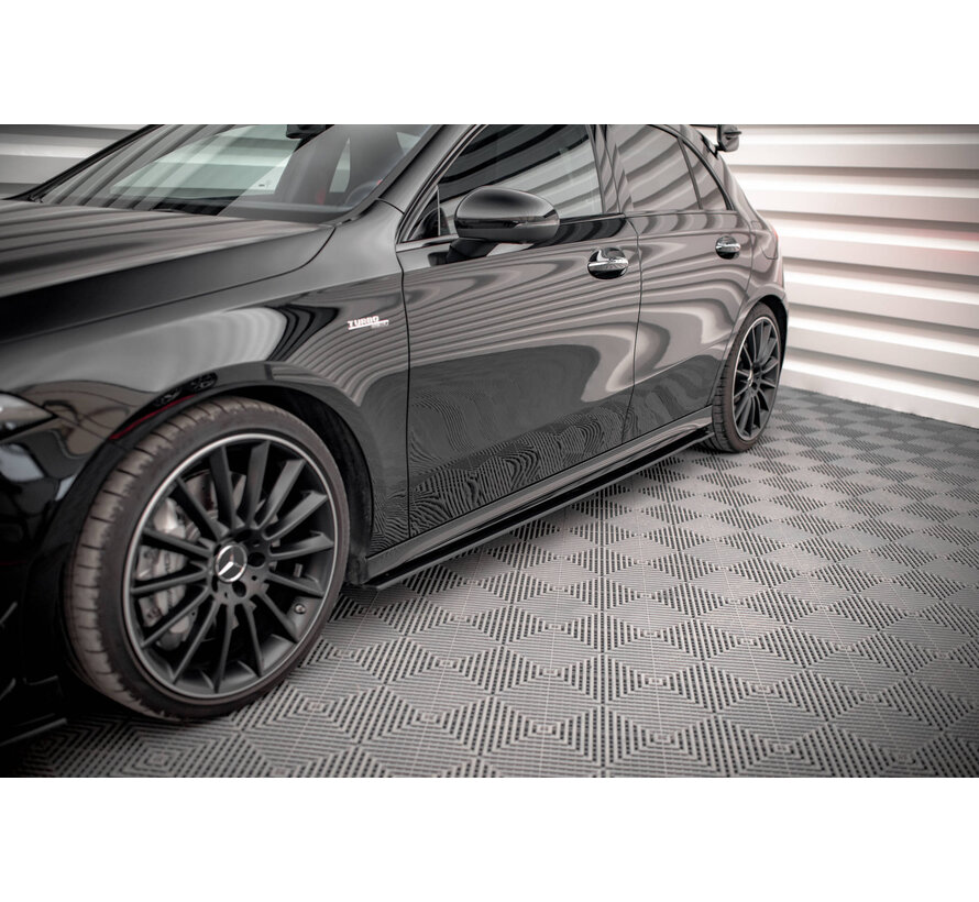 Maxton Design Street Pro Side Skirts Diffusers Mercedes A35 AMG / AMG-Line Aero Pack W177