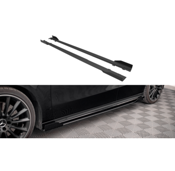 Maxton Design Maxton Design Street Pro Side Skirts Diffusers + Flaps Mercedes A35 AMG / AMG-Line Aero Pack W177