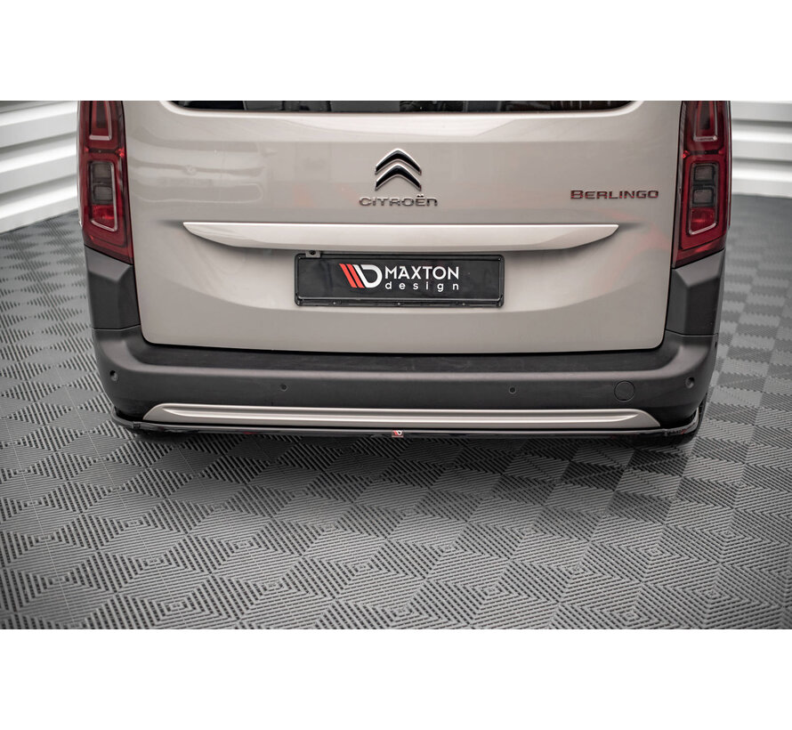 Maxton Design Central Rear Splitter Citroen Berlingo Mk3