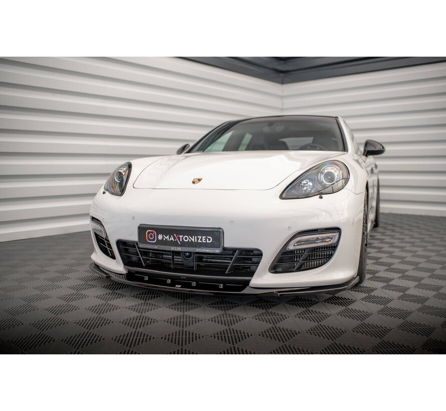 Maxton Design Front Splitter V.2 Porsche Panamera Turbo Sport Design Package 970