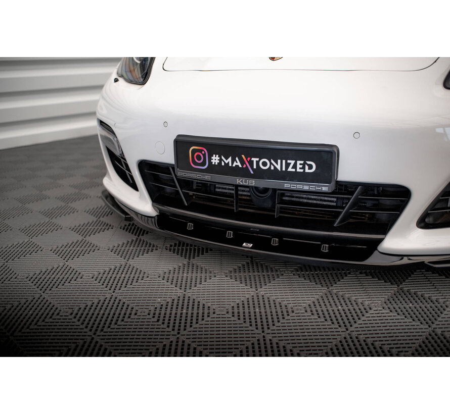 Maxton Design Front Splitter V.2 Porsche Panamera Turbo Sport Design Package 970