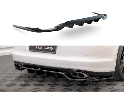 Maxton Design Maxton Design Central Rear Splitter (with vertical bars) Porsche Panamera Turbo 970