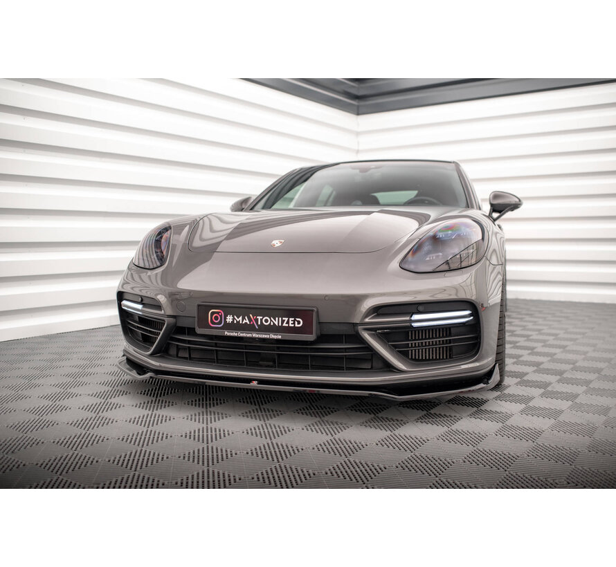 Maxton Design Front Splitter V.2 Porsche Panamera E-Hybrid 971