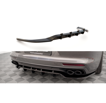 Maxton Design Maxton Design Central Rear Splitter (with vertical bars) Porsche Panamera E-Hybrid 971