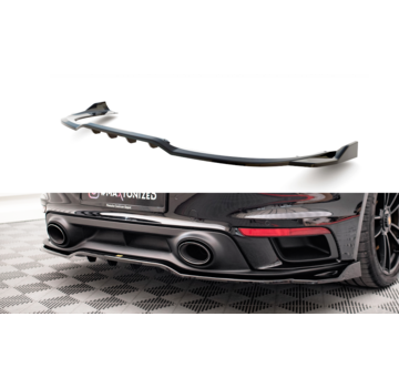 Maxton Design Maxton Design Central Rear Splitter (with vertical bars) Porsche 911 Turbo S 992