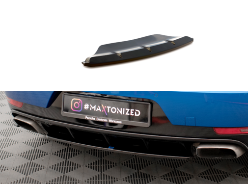 Maxton Design Maxton Design Central Rear Splitter for Porsche Macan Mk1