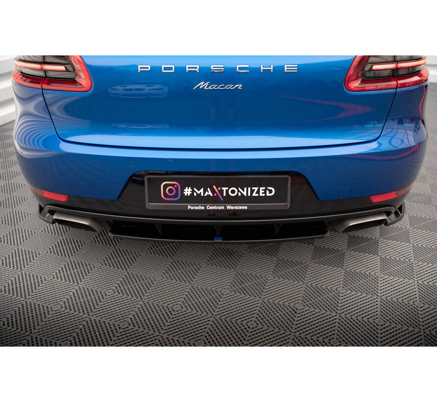 Maxton Design Central Rear Splitter for Porsche Macan Mk1