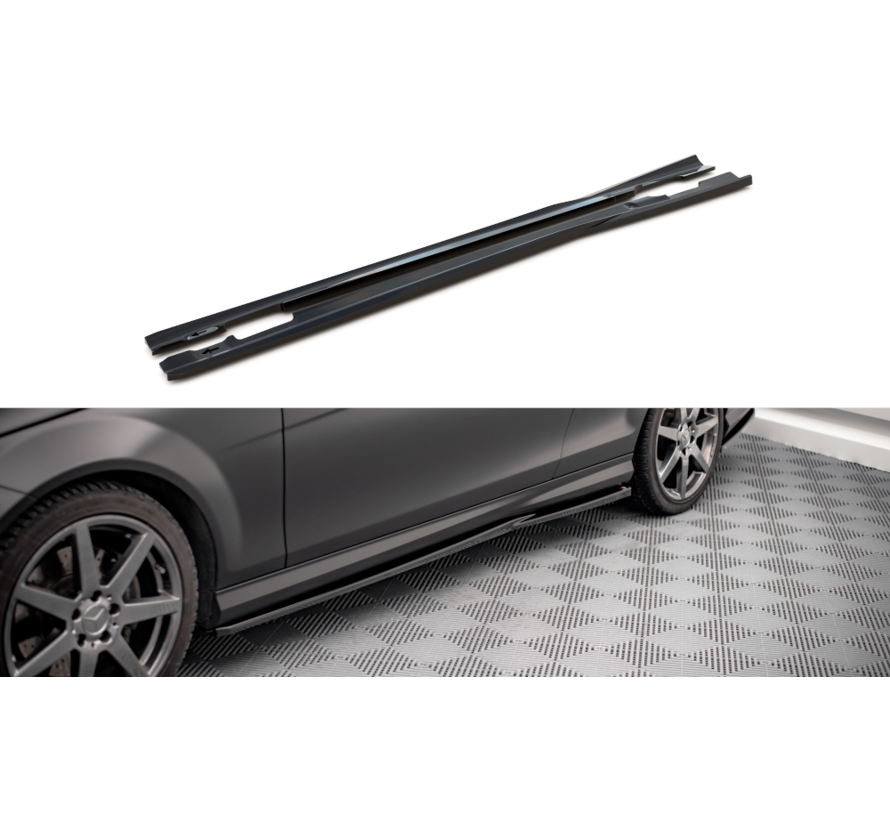 Maxton Design Side Skirts Diffusers Mercedes-Benz C Coupe AMG-Line C204