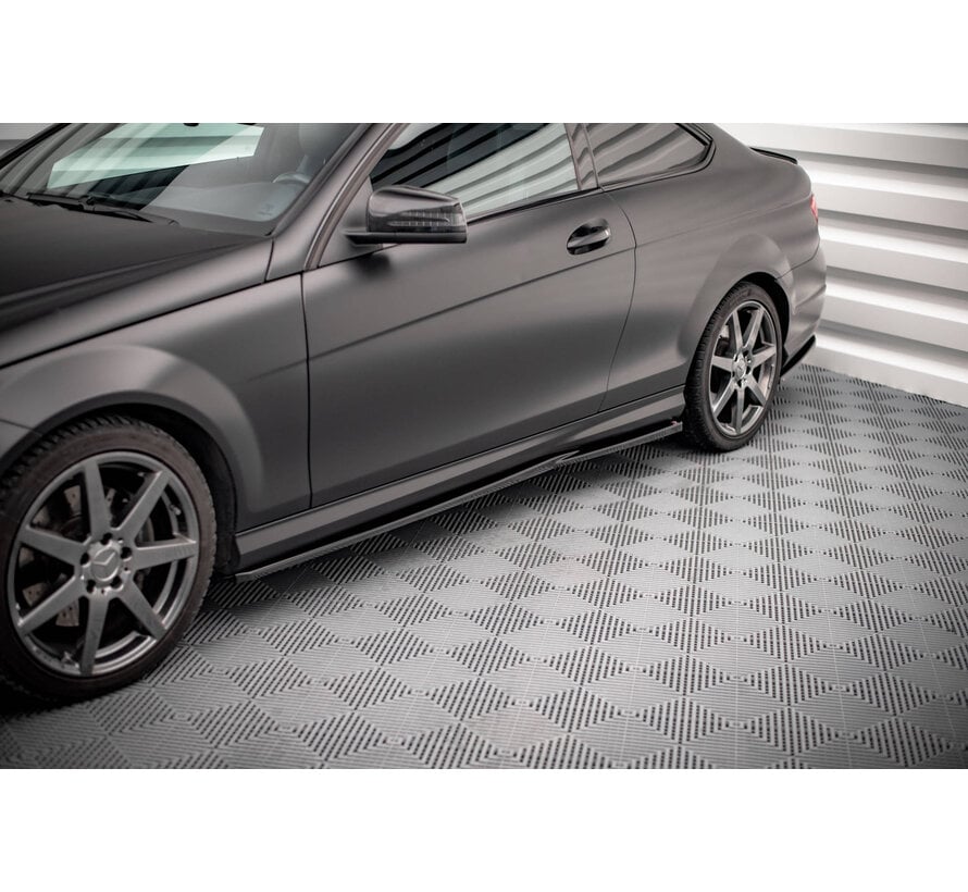 Maxton Design Side Skirts Diffusers Mercedes-Benz C Coupe AMG-Line C204