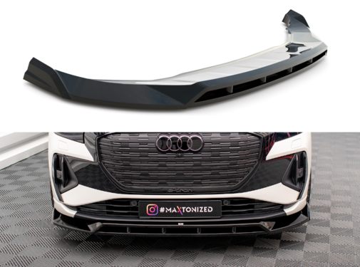 Maxton Design Maxton Design Front Splitter V.2 Audi Q4 e-tron Sportback Mk1