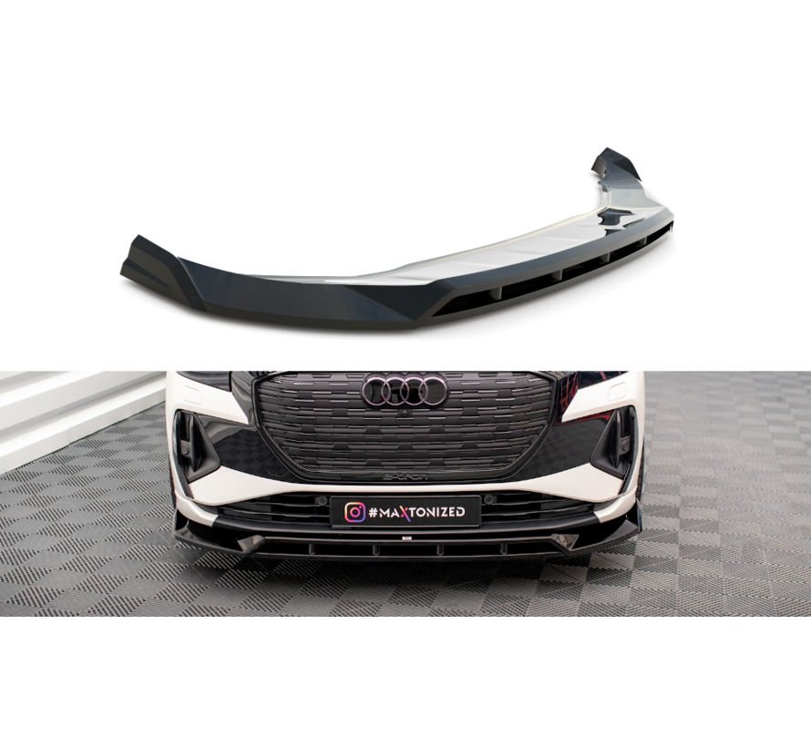 Maxton Design Front Splitter V.2 Audi Q4 e-tron Sportback Mk1