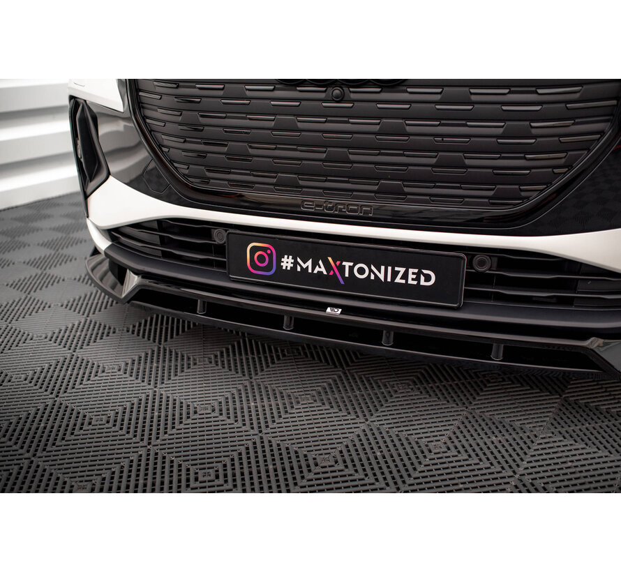 Maxton Design Front Splitter V.2 Audi Q4 e-tron Sportback Mk1