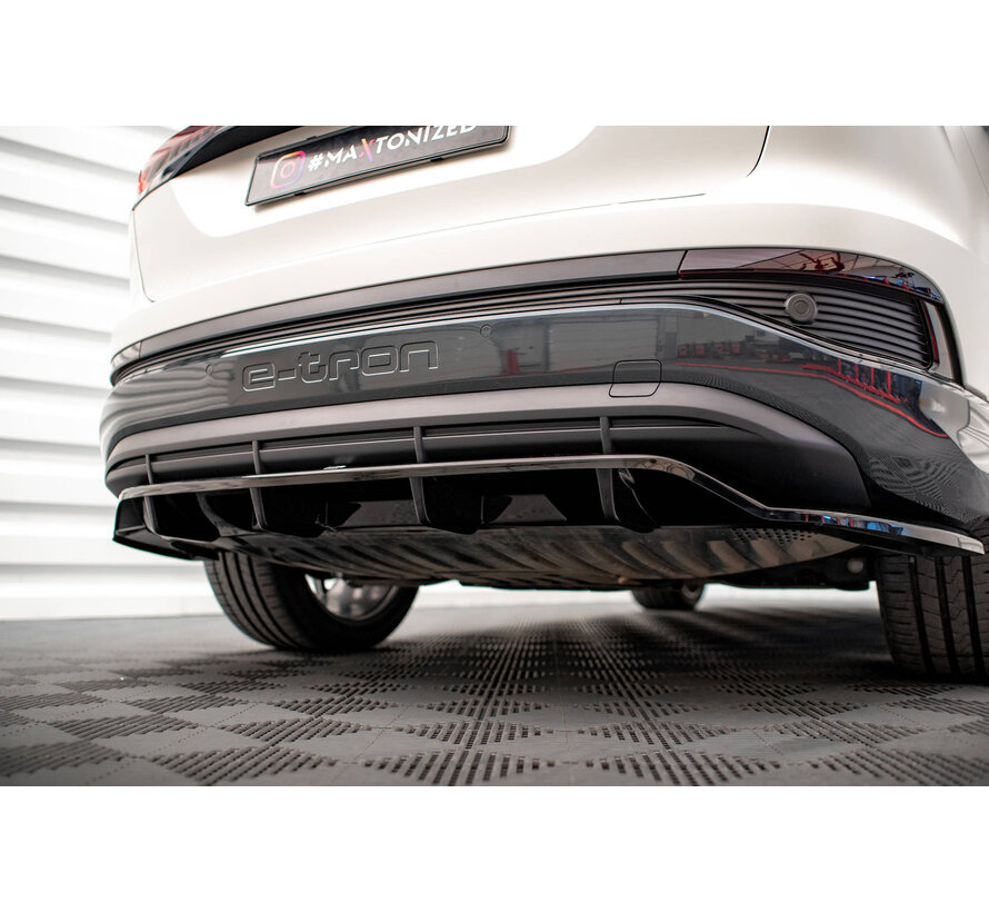 Maxton Design Central Rear Splitter (with vertical bars) Audi Q4 e-tron Sportback Mk1