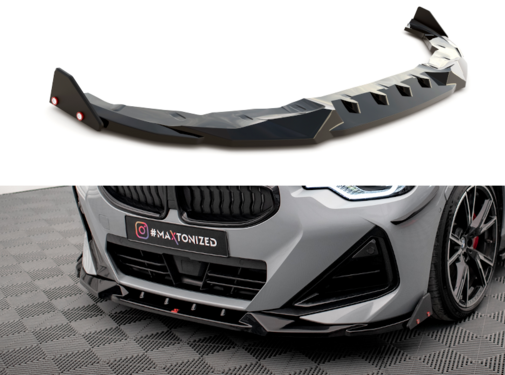 Maxton Design Maxton Design Front Splitter V.2 + Flaps BMW 2 Coupe M-Pack / M240i G42