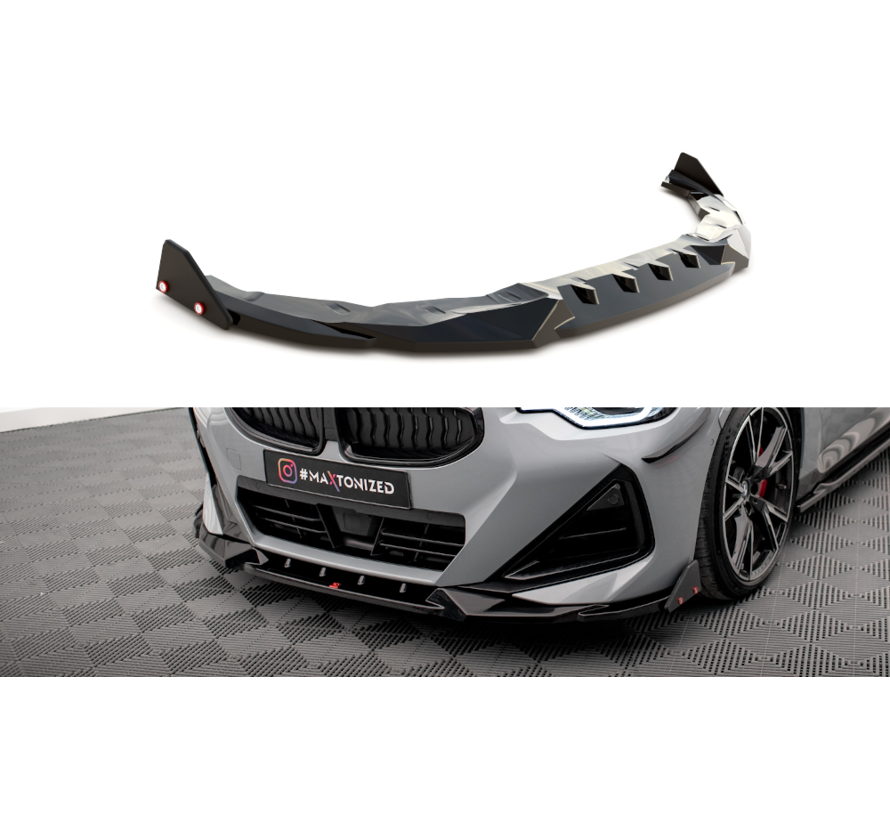 Maxton Design Front Splitter V.2 + Flaps BMW 2 Coupe M-Pack / M240i G42