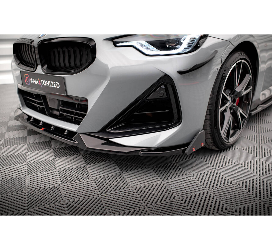 Maxton Design Front Splitter V.2 + Flaps BMW 2 Coupe M-Pack / M240i G42