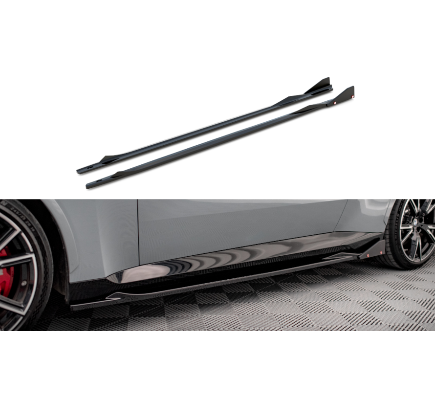 Maxton Design Side Skirts Diffusers V.2 + Flaps BMW 2 Coupe M-Pack / M240i G42