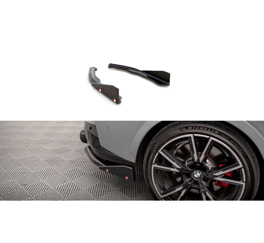 Maxton Design Rear Side Splitters V.2 + Flaps BMW 2 Coupe M240i G42