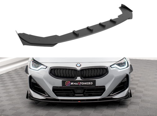 Maxton Design Maxton Design Street Pro Front Splitter + Flaps BMW 2 Coupe M-Pack / M240i G42