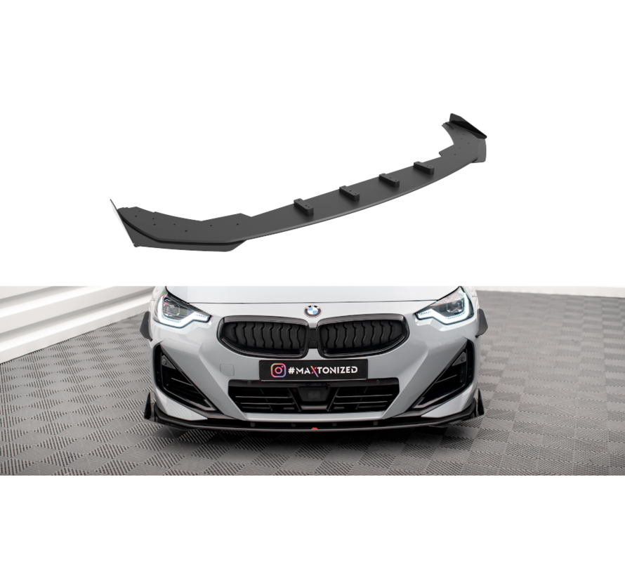 Maxton Design Street Pro Front Splitter + Flaps BMW 2 Coupe M-Pack / M240i G42