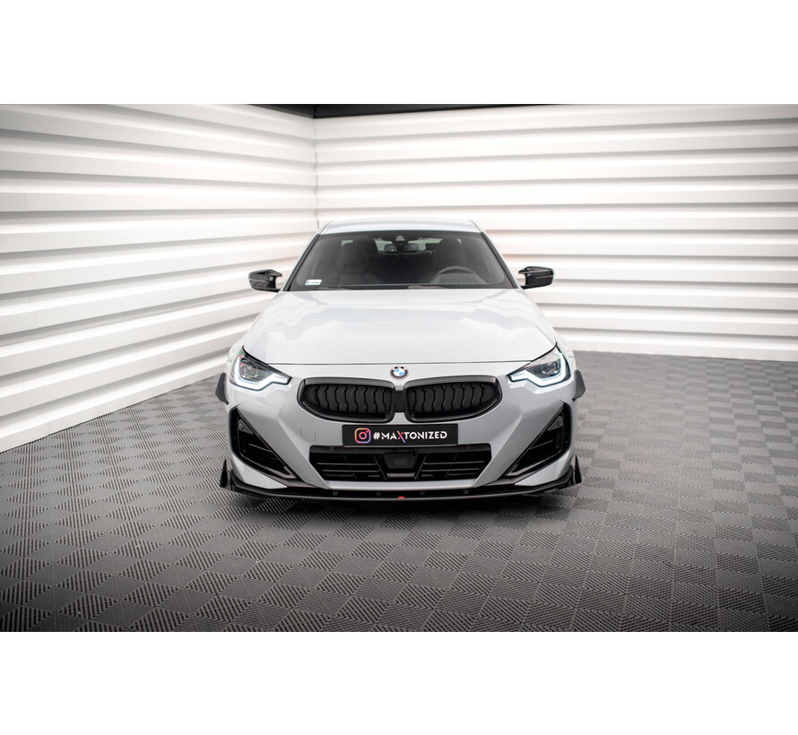 Maxton Design Street Pro Front Splitter + Flaps BMW 2 Coupe M-Pack / M240i G42
