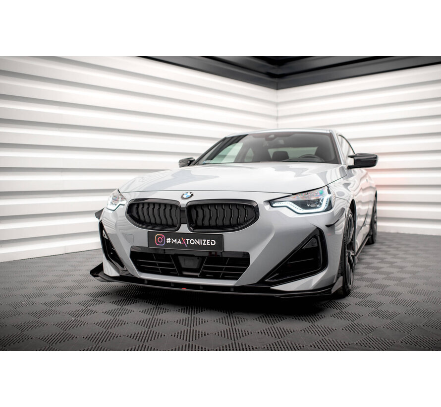 Maxton Design Street Pro Front Splitter + Flaps BMW 2 Coupe M-Pack / M240i G42