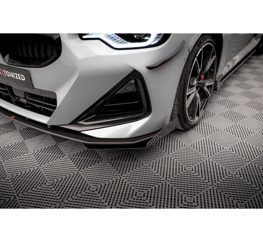 Maxton Design Street Pro Front Splitter + Flaps BMW 2 Coupe M-Pack / M240i G42