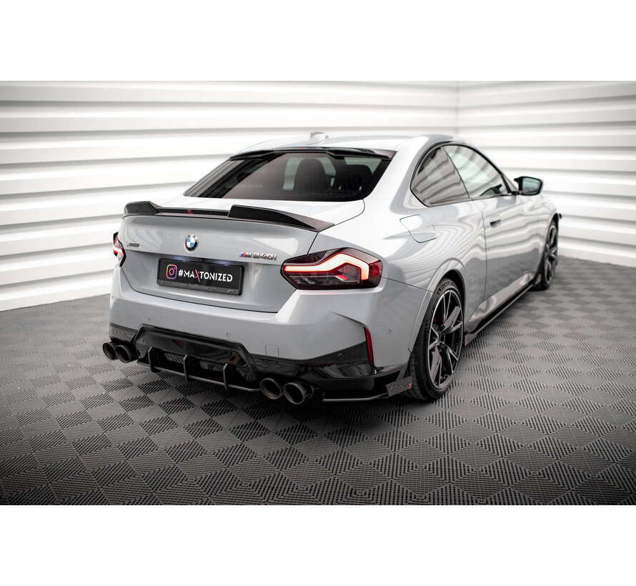 Maxton Design Street Pro Rear Side Splitters + Flaps BMW 2 Coupe M240i G42