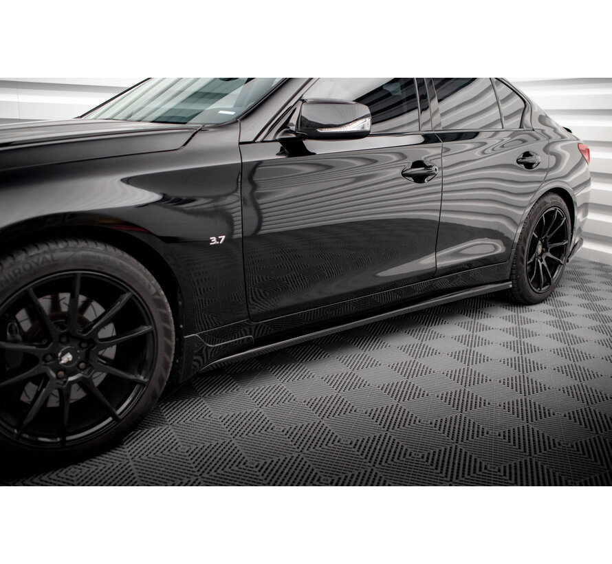 Maxton Design Side Skirts Diffusers V.1 Infiniti Q50 S Mk1