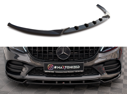 Maxton Design Maxton Design Front Splitter V.2 Mercedes-Benz C AMG Line Sedan / Coupe W205 / C205 Facelift