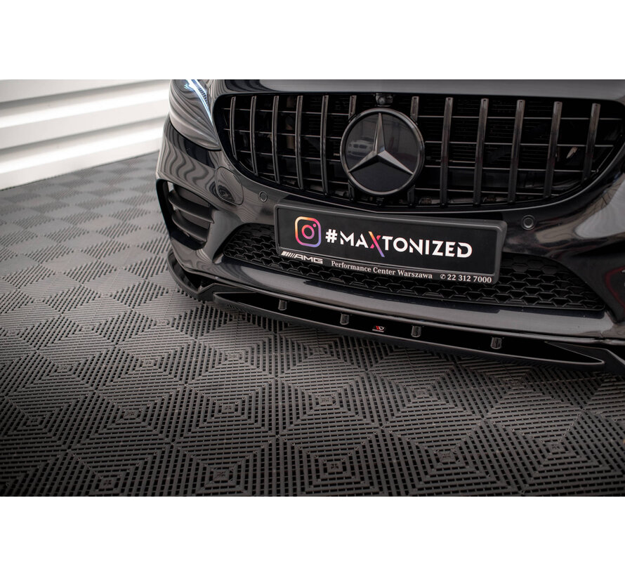 Maxton Design Front Splitter V.2 Mercedes-Benz C AMG Line Sedan / Coupe W205 / C205 Facelift