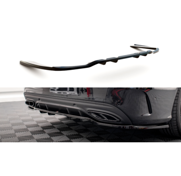 Maxton Design Maxton Design Central Rear Splitter (with vertical bars) Mercedes-Benz C AMG-Line W205 Facelift