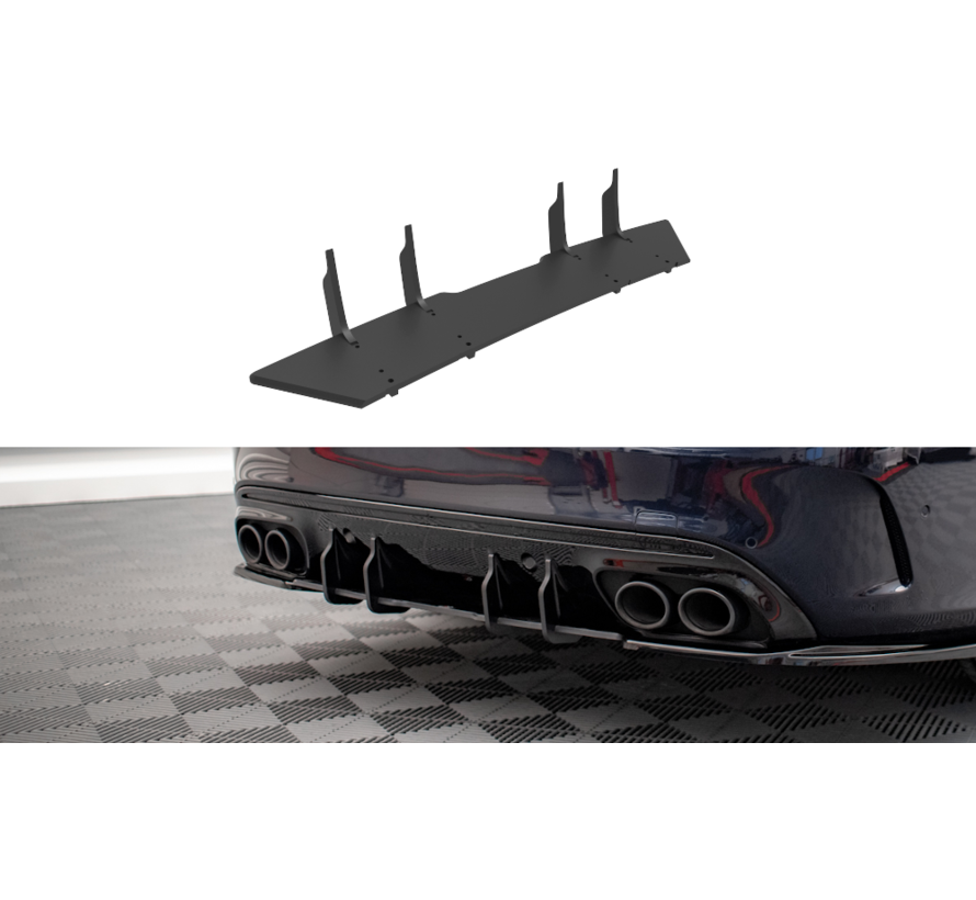 Maxton Design Street Pro Rear Diffuser Mercedes-Benz C 43 Sedan W205 Facelift