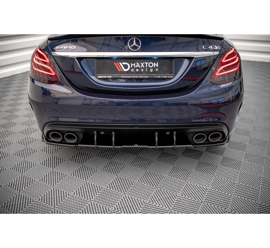 Maxton Design Street Pro Rear Diffuser Mercedes-Benz C 43 Sedan W205 Facelift