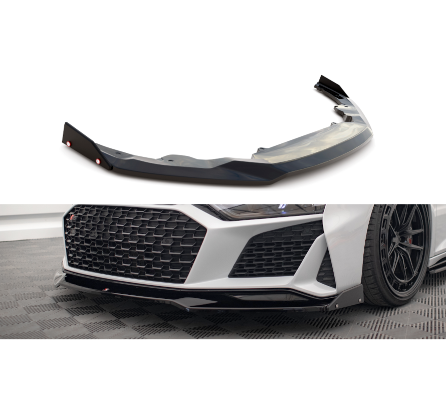 Maxton Design Front Splitter V.3 + Flaps Audi R8 Mk2 Facelift