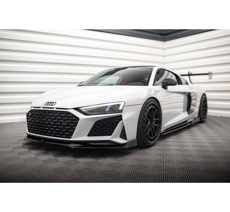 Maxton Design Front Splitter V.3 + Flaps Audi R8 Mk2 Facelift