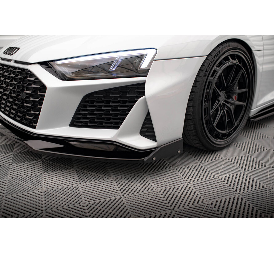 Maxton Design Front Splitter V.3 + Flaps Audi R8 Mk2 Facelift