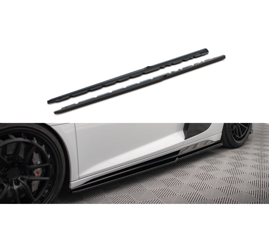 Maxton Design Side Skirts Diffusers V.2 Audi R8 Mk2 Facelift