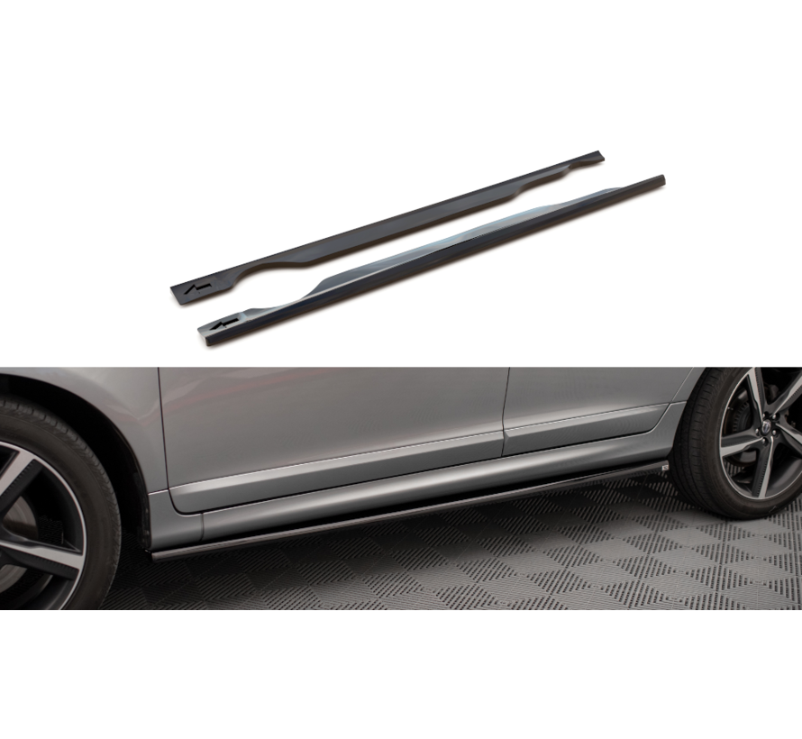 Maxton Design Side Skirts Diffusers Volvo XC60 R-Design Mk1 Facelift